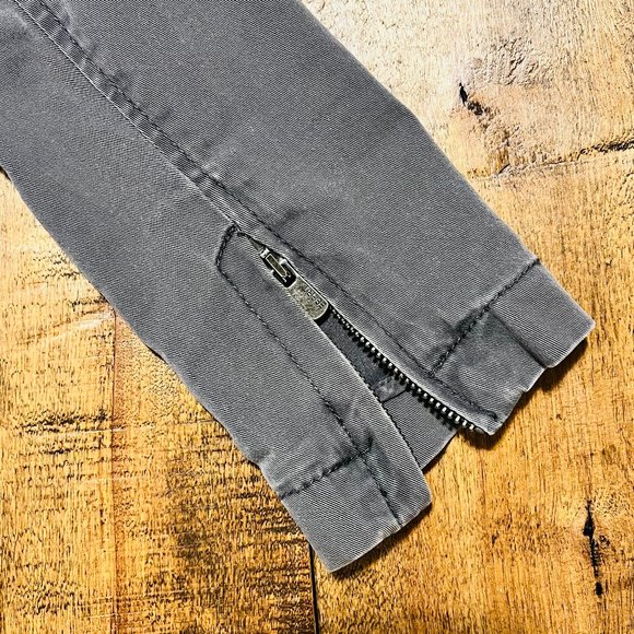 Esprit Grey Soft Demin Jacket with Hook Closure and Zip Sleeve Details - Picture 10 of 13